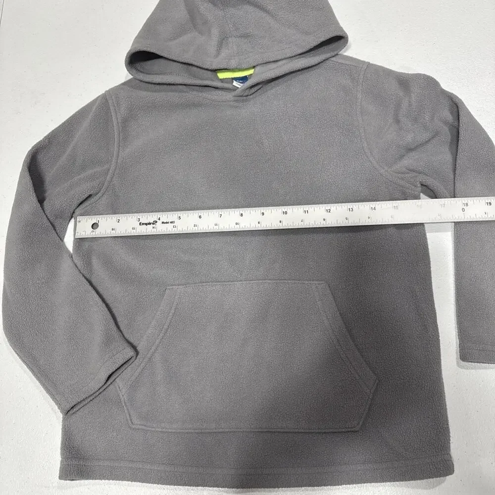 Old Navy Kids Cozy Soft Fleece Pullover Hoodie Unisex Sz M 8 Gray Kangaroo Pocke
